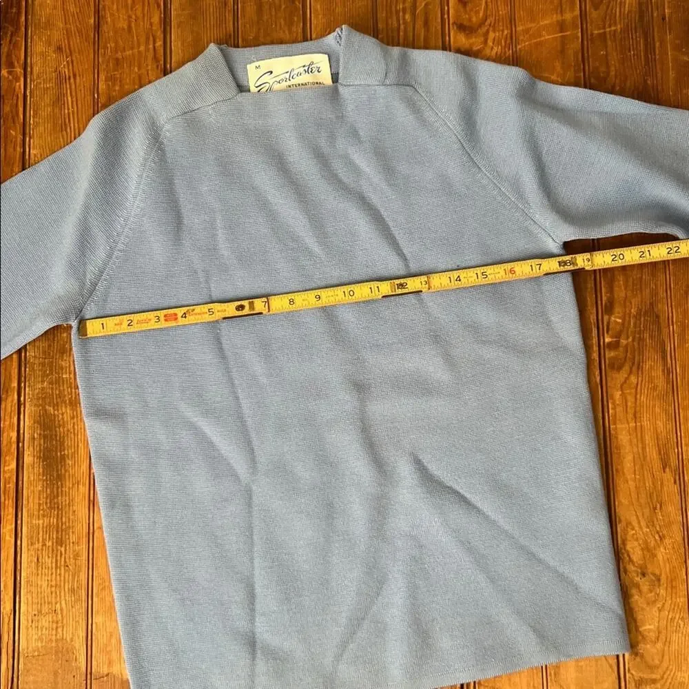 Vintage Ski Sweater women’s wool blue 1960s women’s gorgeous classic